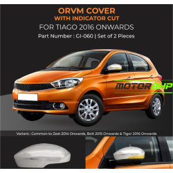 Tata Tiago Chrome Ovrm Cover With Indector Cut Chrome (2016 Onwards)