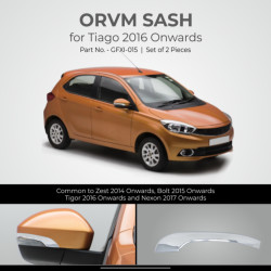 Tata Tiago OVRM Chrome Sash (2016-Onwards) 