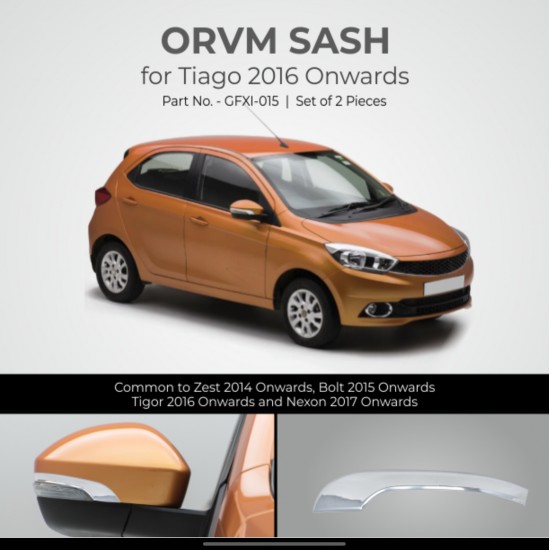 Tata Tiago OVRM Chrome Sash (2016-Onwards) 