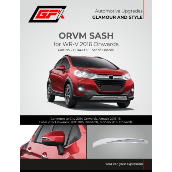 STARiD Honda WR-V OVRM Chrome Sash (2016 Onwards) 