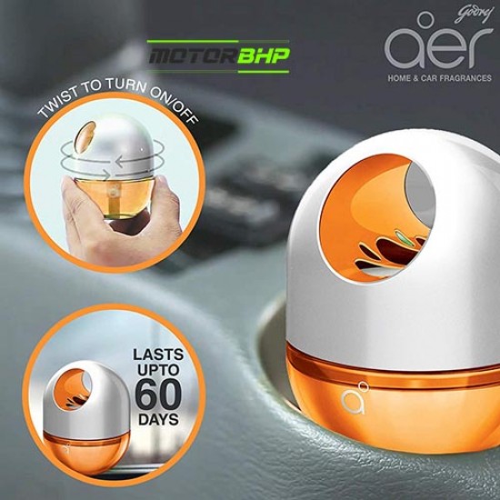 Godrej Aer Twist Car Air Freshener Bright Tangy Delight (45g)