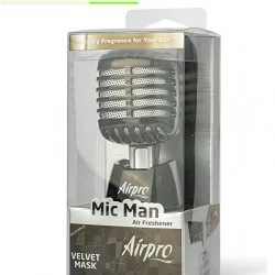 Airpro Luxury Mic Man Freshner - Velvet Mask