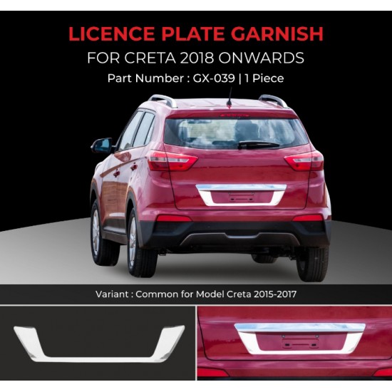 Hyundai Creta Rear Licence Plate Lamp Garnish (2018-Onwards)