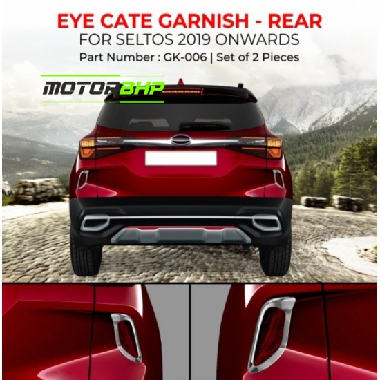 Kia Seltos Eye Cate Rear Chrome Garnish (2019 Onwards)