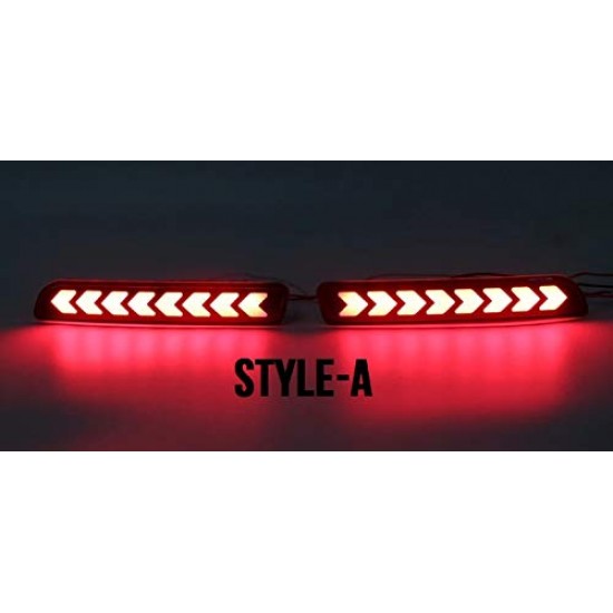 Maruti Suzuki Vitara Brezza Bumper LED Reflector Lights Moving Matrix Arrow Design