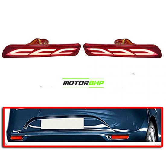 STARiD Toyota Glanza Back Bumper Reflector LED Brake Light