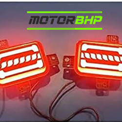 Mahindra Thar 2020 Bumper LED Reflector Lights With Matrix Moving Style  Mahindra Thar 2020 Bumper LED Reflector Lights With Matrix Moving Style