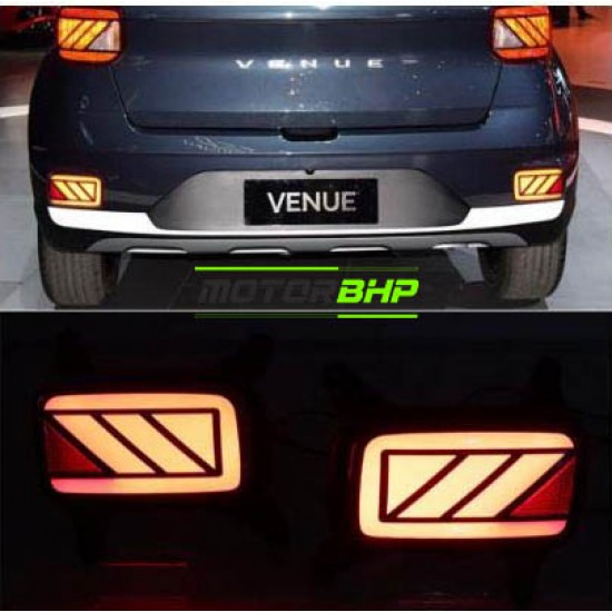  Hyundai Venue Back Bumper Reflector LED Brake Reverse Light