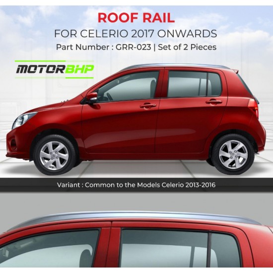 Maruti Suzuki Celerio Car Accessories Roof Rail Silver (2013-2017)