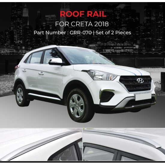  Hyundai Creta Roof Rail Silver (2018-Onwards)