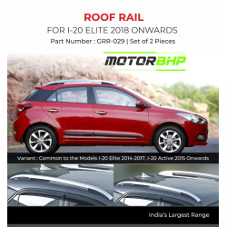 Hyundai Elite i20 Roof Rail Silver (2018 Onwards)