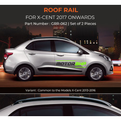 Hyundai Xcent Roof Rail Silver (2017 Onwards)