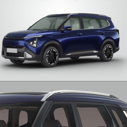 Kia Carens Clavis ABS Roof Rail Black & Sliver