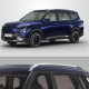 Kia Carens Clavis Car Accessories Roof Rail Black & Sliver