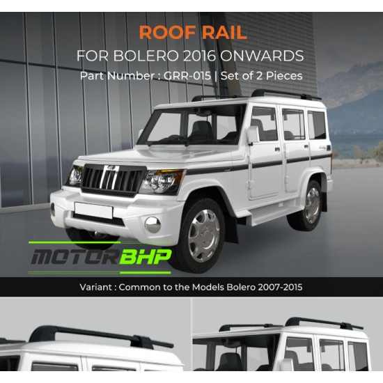 Mahindra Bolero Roof Rail Silver (2016 Onwards)