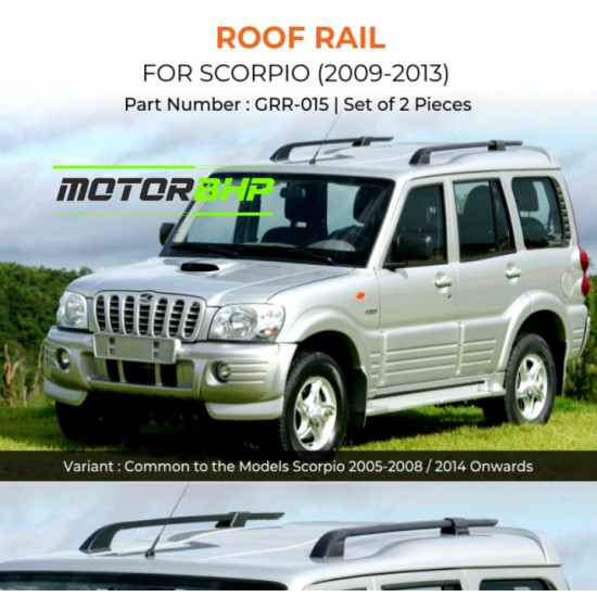 Mahindra Scorpio Car Accessories Roof Rail (2009-2013) Black 