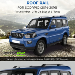 Mahindra Scorpio Car Accessories Roof Rail (2014 - 2016) Black  Mahindra Scorpio Car Accessories Roof Rail (2014 - 2016) Black
