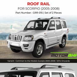 Mahindra Scorpio Car Accessories Roof Rail (2005-2008) Black  Mahindra Scorpio Car Accessories Roof Rail (2005-2008) Black