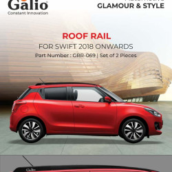 Galio Maruti Suzuki Swift Car Accessories Roof Rail (2018-Onwards) Galio Maruti Suzuki Swift Car Accessories Roof Rail (2018-Onwards)