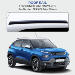 Tata Punch Car Accessories Roof Rail Black  Tata Punch Car Accessories Roof Rail Black