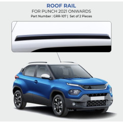 Tata Punch Car Accessories Roof Rail Black  Tata Punch Car Accessories Roof Rail Black