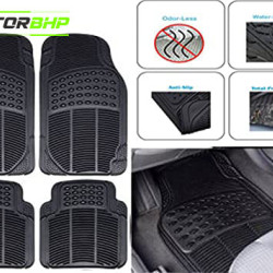 Toyota Taigun Premium Quality Car Rubber Floor Mat- Black Toyota Taigun Premium Quality Car Rubber Floor Mat- Black