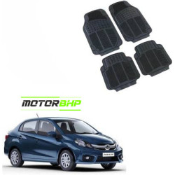 Honda Amaze Premium Quality Car Rubber Floor Mat- Black