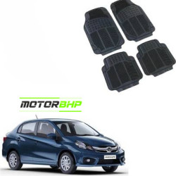 Honda Amaze Premium Quality Car Rubber Floor Mat- Black Honda Amaze Premium Quality Car Rubber Floor Mat- Black