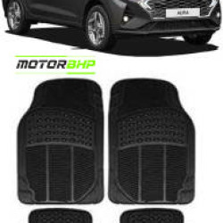 Hyundai Aura Premium Quality Car Rubber Floor Mat- Black Hyundai Aura Premium Quality Car Rubber Floor Mat- Black