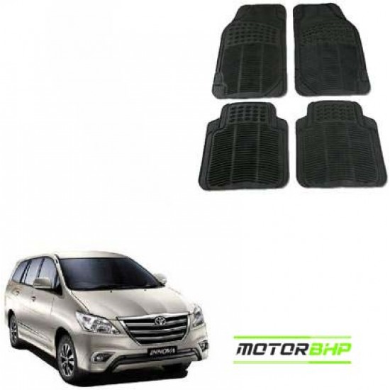 Toyota Innova Premium Quality Car Rubber Floor Mat- Black