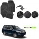 Toyota Land Cruisers Premium Quality Car Rubber Floor Mat- Black