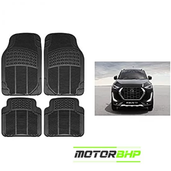 Nissan Magnite Premium Quality Car Rubber Floor Mat- Black