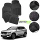 Kia Seltos Premium Quality Car Rubber Floor Mat- Black