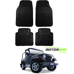 Mahindra Thar Premium Quality Car Rubber Floor Mat- Black Mahindra Thar Premium Quality Car Rubber Floor Mat- Black