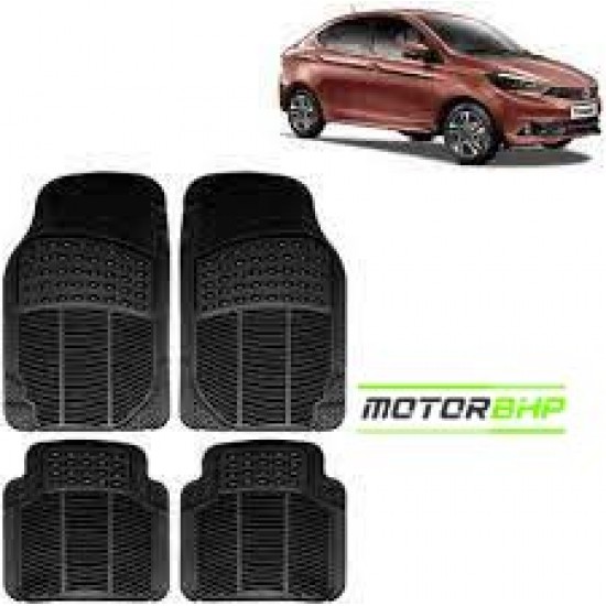 Tata Tigor Premium Quality Car Rubber Floor Mat- Black