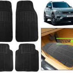 Toyota tiguan Premium Quality Car Rubber Floor Mat- Black Toyota tiguan Premium Quality Car Rubber Floor Mat- Black