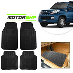 Mahindra Tuv300 Premium Quality Car Rubber Floor Mat- Black Mahindra Tuv300 Premium Quality Car Rubber Floor Mat- Black