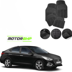 Hyundai Verna Premium Quality Car Rubber Floor Mat- Black Hyundai Verna Premium Quality Car Rubber Floor Mat- Black