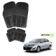 Toyota Yaris Premium Quality Car Rubber Floor Mat- Black