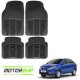 Tata Zest Premium Quality Car Rubber Floor Mat- Black
