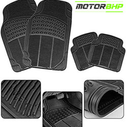 Ford Ecosport Premium Quality Car Rubber Floor Mat- Black Ford Ecosport Premium Quality Car Rubber Floor Mat- Black