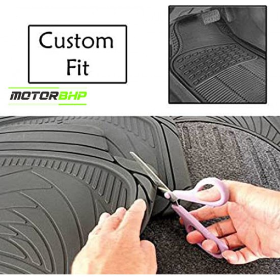 Toyota tiguan Premium Quality Car Rubber Floor Mat- Black