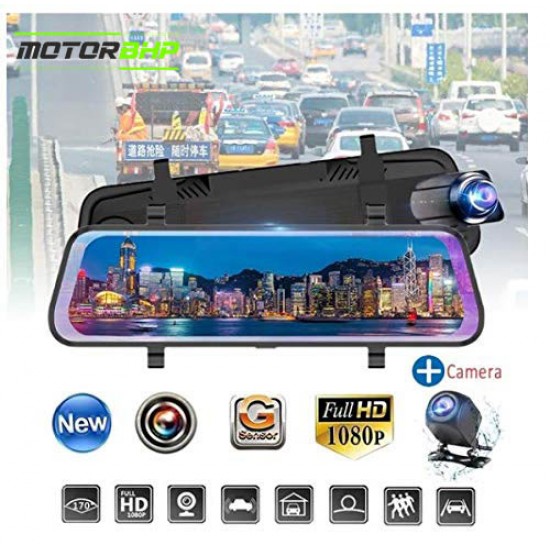 STARiD Universal 11' Touch Screen Car Rear view Mirror Camera 