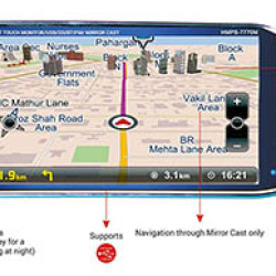 Hamaan 7” Inch Touchscreen LED Rear View Monitor with Mirror Link for All Cars  Hamaan 7” Inch Touchscreen LED Rear View Monitor with Mirror Link for All Cars