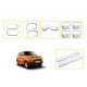 Maruti Suzuki S Presso Chrome Accessories Combo Kit Set of 6 items