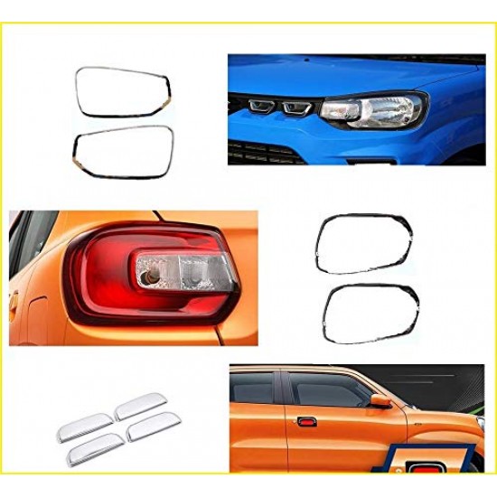 Maruti Suzuki S Presso Chrome Accessories Combo Kit Set of 6 items