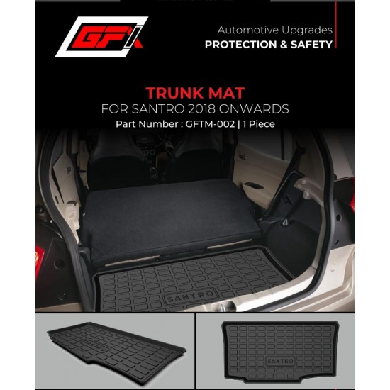 GFX Hyundai Santro  Trunk Boot Mat (2018 Onwards)