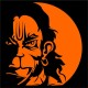 STARiD Hanumanji Orange Sticker