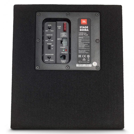 JBL Stage 800BA 8" Active Subwoofers Enclosure JBL Stage 800BA 8" Active Subwoofers Enclosure