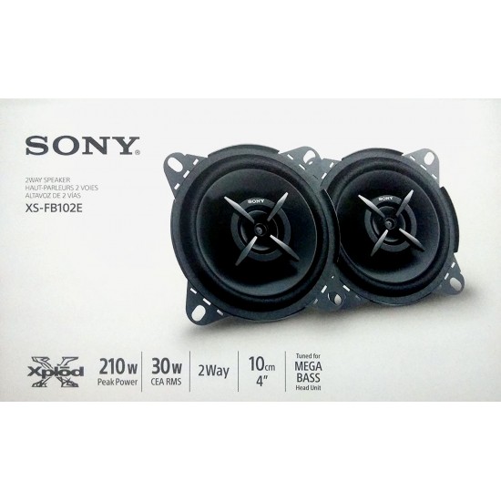 Sony XS-FB102E Mega Bass 10 cm (4) 2-Way Coaxial Car Speaker